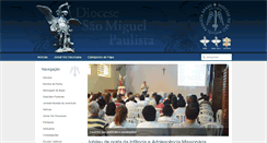 Desktop Screenshot of diocesesaomiguel.org.br